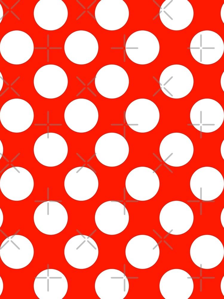 Big polka dots, red,white,modern,trendy,pattern by love999