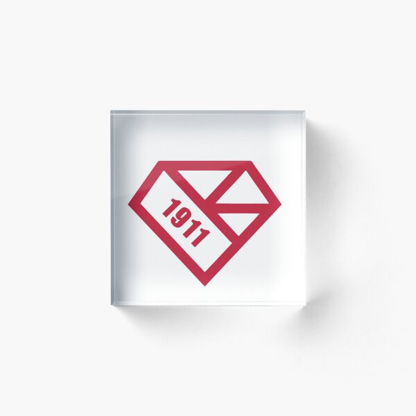 Diamond Kut K 1911 Red Acrylic Block