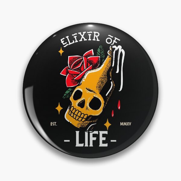 Item preview, Elixir of Life. Skull Beer. Alcohol Potion. Dark background designed and sold by shirtdan.