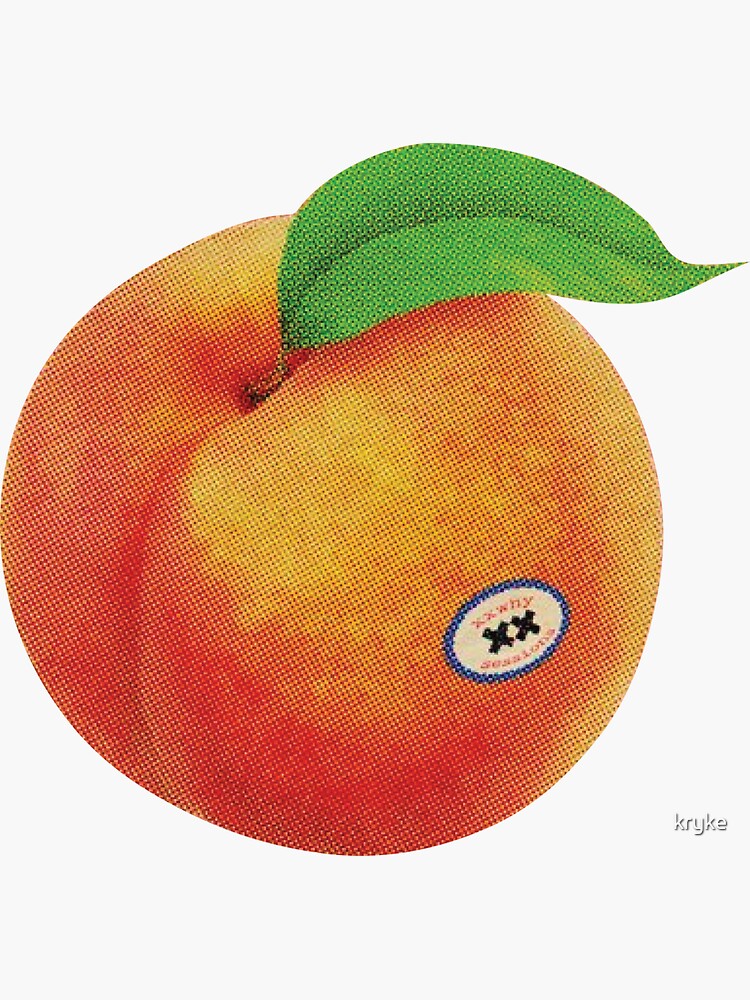 "peaches peach grandson & k.flay" Sticker for Sale by kryke Redbubble