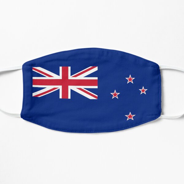 New Zealand Flag Flat Mask
