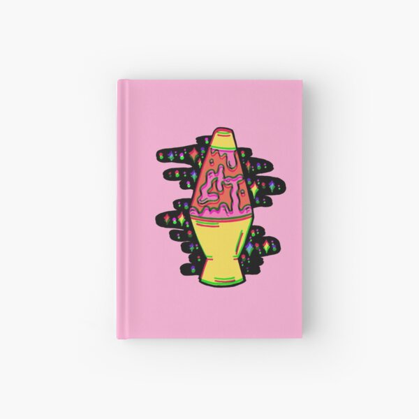 Lit Lava Lamp in pink in 3D Hardcover Journal