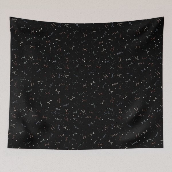 Item preview, Ditzy Feynman diagrams and Particles on Black designed and sold by Hodgepodge Bricolage.