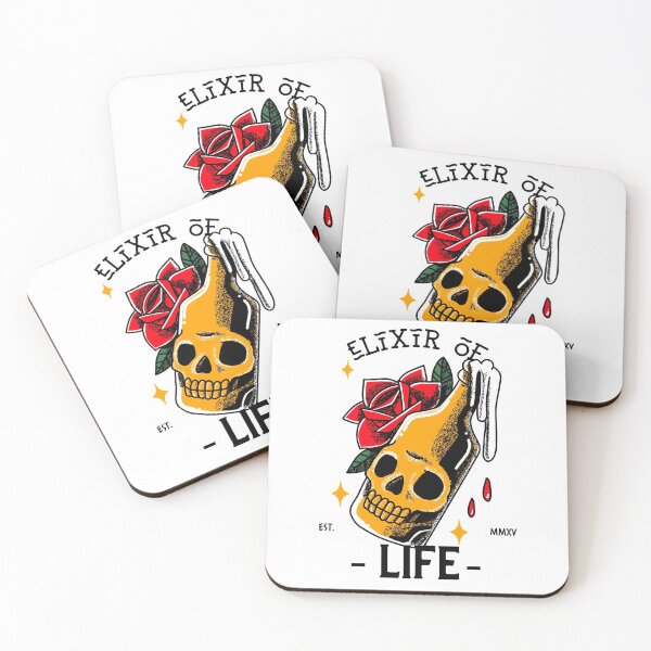 Item preview, Elixir of Life. Skull Beer. Alcohol Potion. Light background designed and sold by shirtdan.