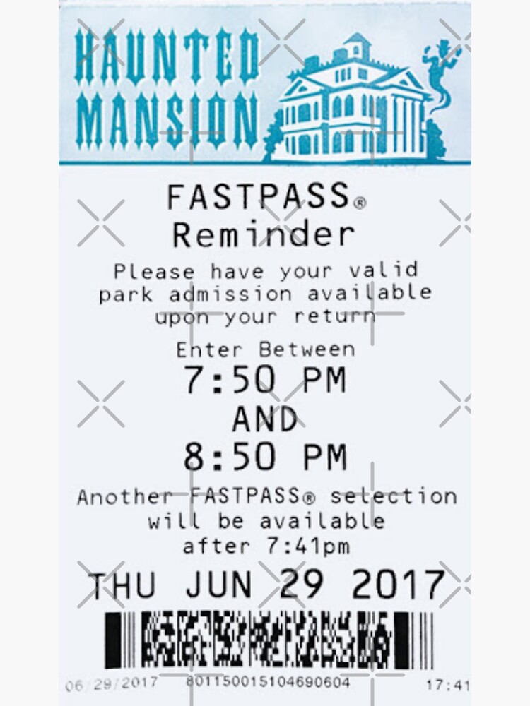 Haunted Mansion Fastpass by SophiaKno