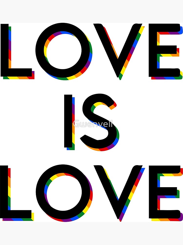 Disover love is love Premium Matte Vertical Poster