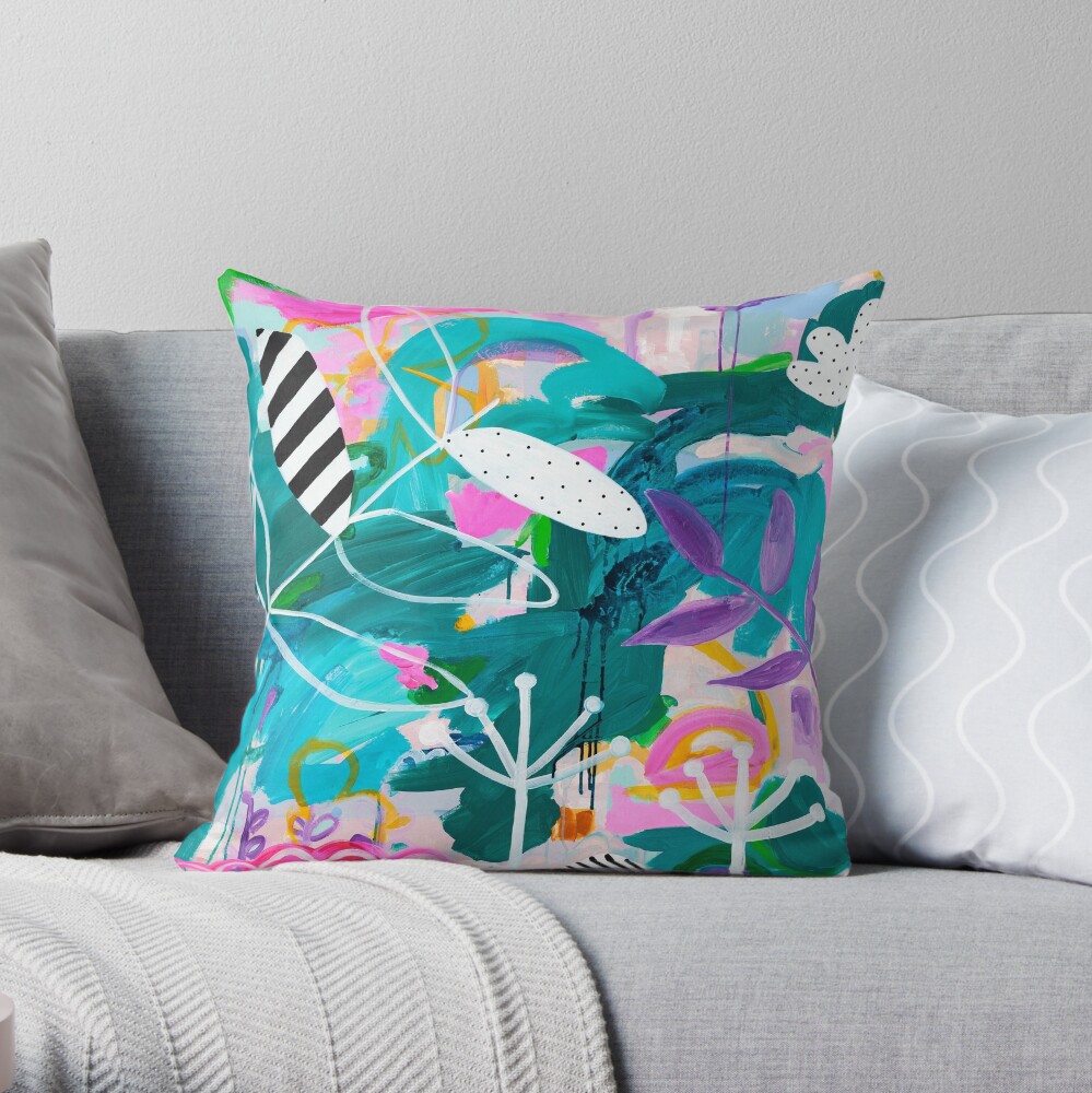 Jungle Vibes Throw Pillow