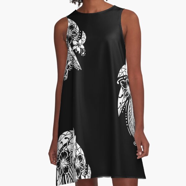 Maui Polynesian Tribal Threads A-Line Dress