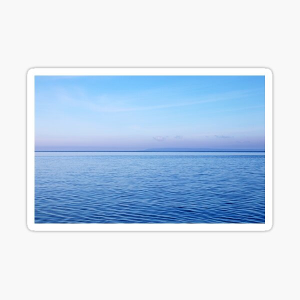 Georgian Bay Blues Abstract Sticker