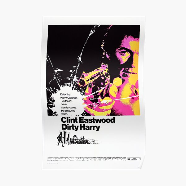 Dirty Harry - Vintage Movie Poster Poster