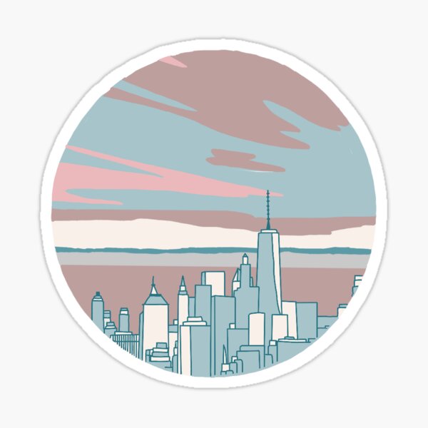 Vista previa del artículo con la obra «Edificios de la ciudad de Nueva York», diseñado y vendido por mayafoleyy.