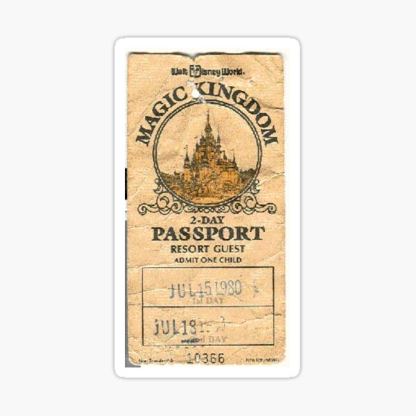 Magic Kingdom Passport Sticker