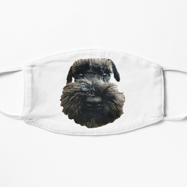 Schnauzer Cute Dog with Beard Mask