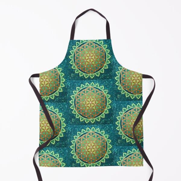 Item preview, Flower of Life Mandala, Green and Gold designed and sold by Soozie Wray.