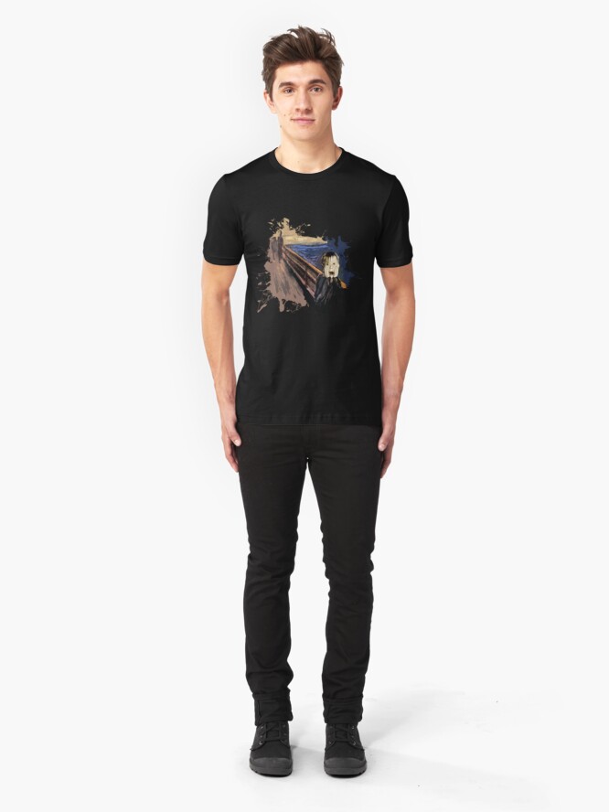 Alternate view of Scream Alone Slim Fit T-Shirt