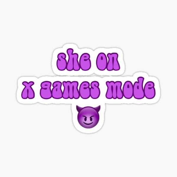 X Games Mode Stickers Redbubble