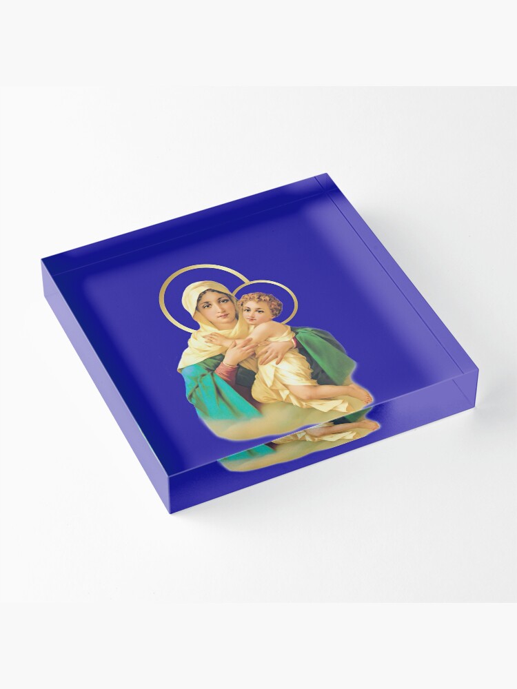 Alternate view of Our Lady of Schoenstatt Virgin Mary Catholic Saint 2020-020 Acrylic Block