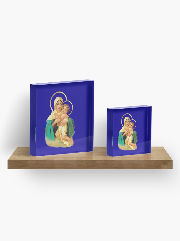Alternate view of Our Lady of Schoenstatt Virgin Mary Catholic Saint 2020-020 Acrylic Block