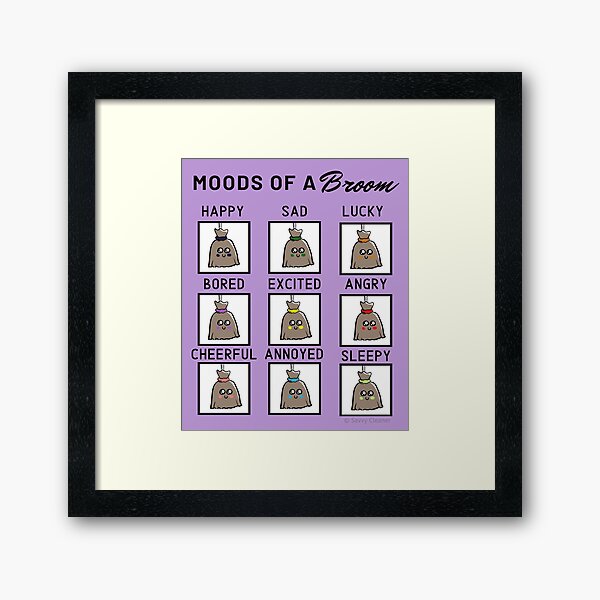 Item preview, Moods of a Broom designed and sold by SavvyCleaner.