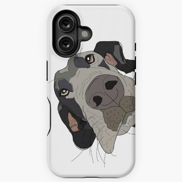 Aperçu de l'œuvre Dogue allemand dans votre visage créée et vendue par sketchandpaws.