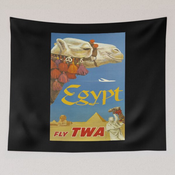 Item preview, Egypt vintage travel poster designed and sold by stickart-marek.
