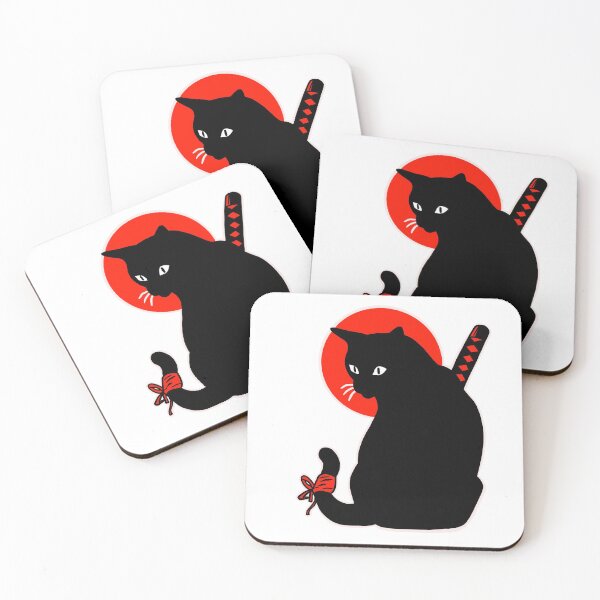 Item preview, Samurai cat designed and sold by Plasma-Apparel.
