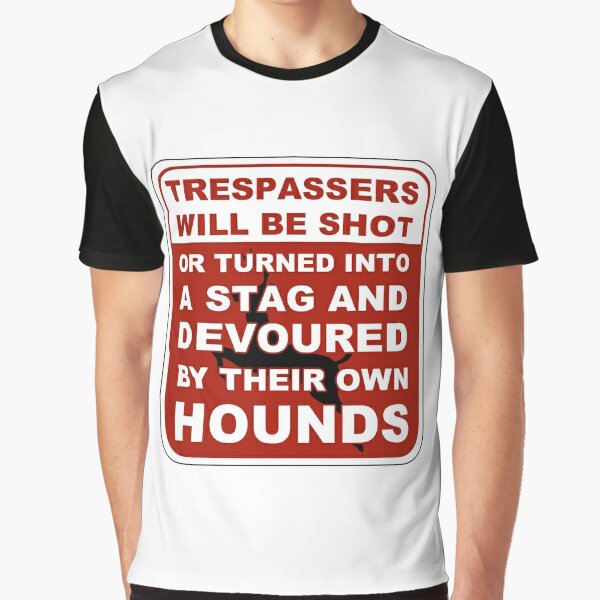 Trespasser Sign Graphic T-Shirt