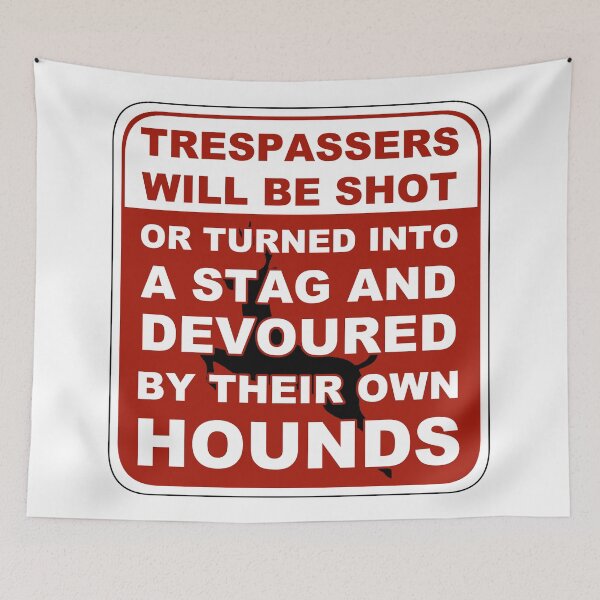 Item preview, Trespasser Sign designed and sold by OSPYouTube.