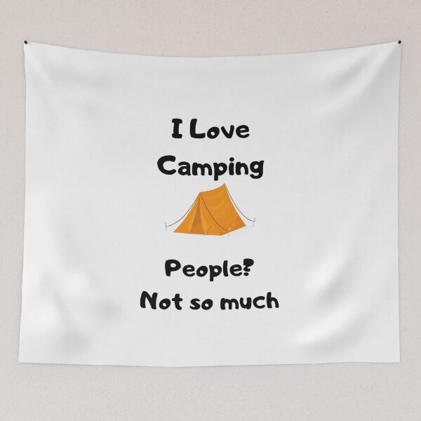 Item preview, I love camping designed and sold by delvaoutfitters.