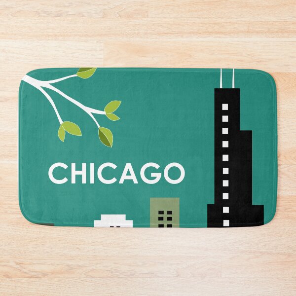 Item preview, Chicago, Illinois - Willis Tower - Skyline Illustration by Loose Petals designed and sold by LoosePetals.