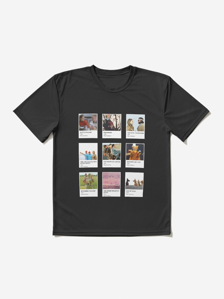 Pantone Wes Anderson In A Black Background Classic T-Shirt Mens