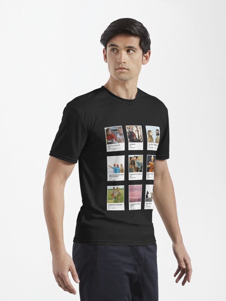 Pantone Wes Anderson In A Black Background Classic T-Shirt Mens
