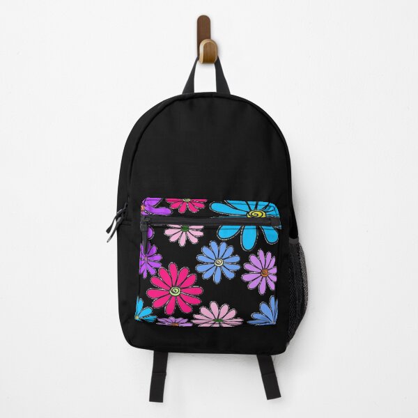 Item preview, Multi Color Variety Floral Daisy Flowers Clustered Blue, Purple, and Pink designed and sold by byemma.