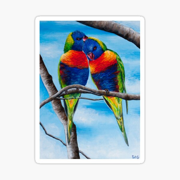 Lorikeet Love Sticker