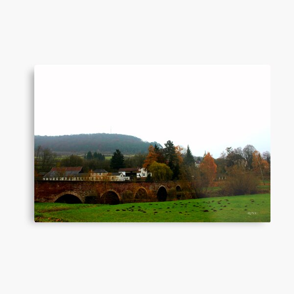 German Countryside In Fall Metal Print