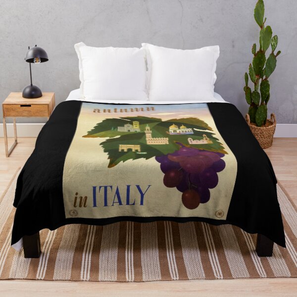 Item preview, autumn in italia vintage travel poster designed and sold by stickart-marek.