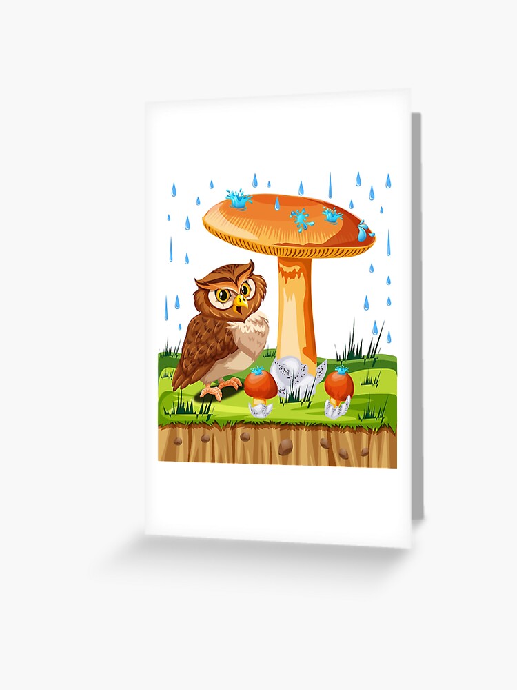 Champignon Sous La Pluie