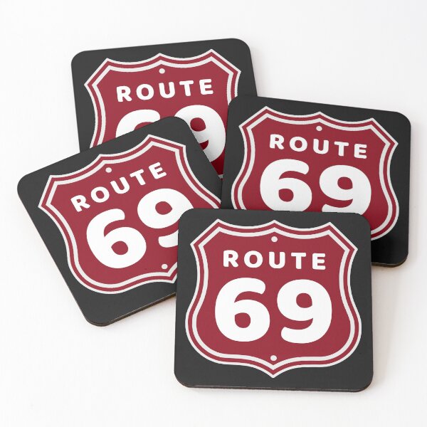 Item preview, ROUTE 69 Maroon Graphic designed and sold by OmohLifestyle.