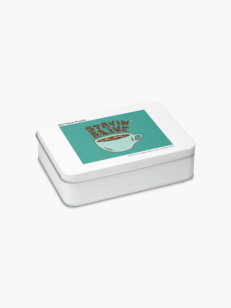 Alternate view of Stayin' Alive in Turquoise Jigsaw Puzzle
