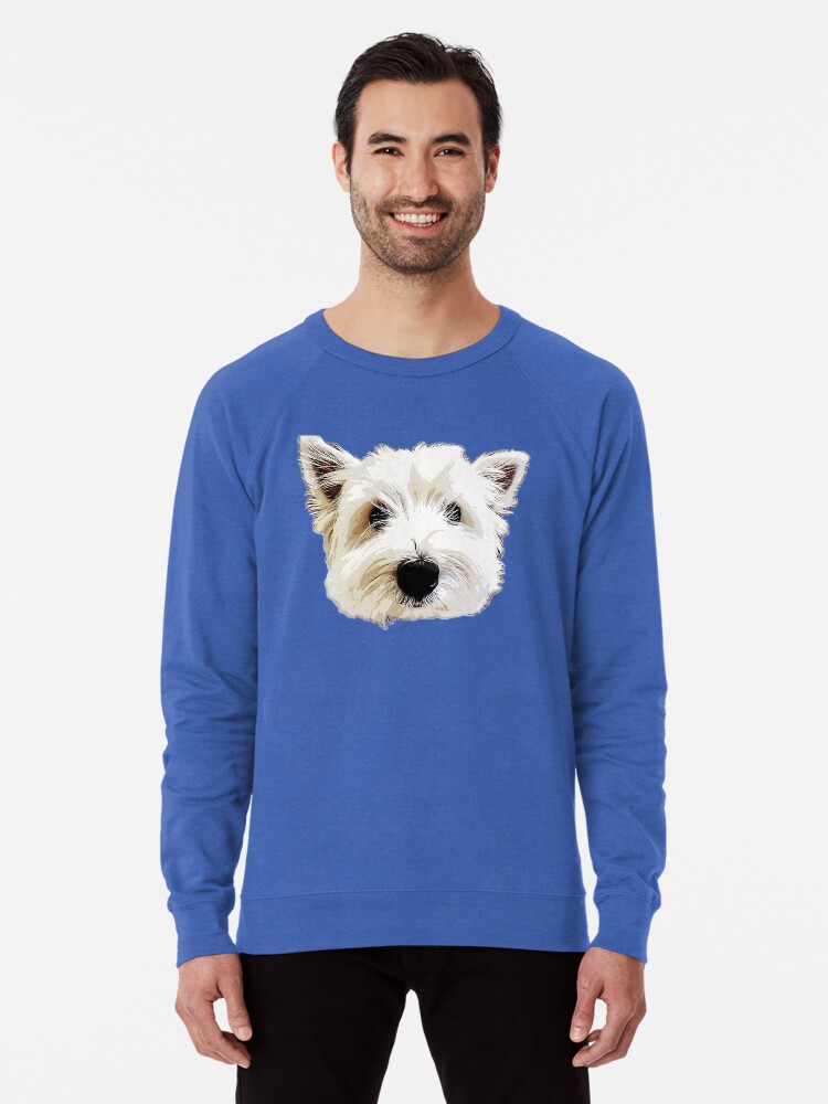 Alternate view of West Highland Terrier Cute Puppy Dog Lightweight Sweatshirt