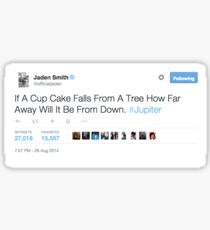 Jaden Smith tweet #1 Sticker