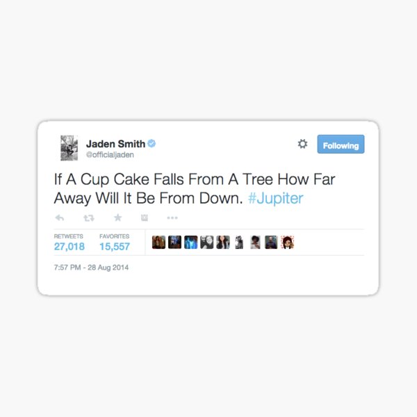 Jaden tweet #1 " by | Redbubble