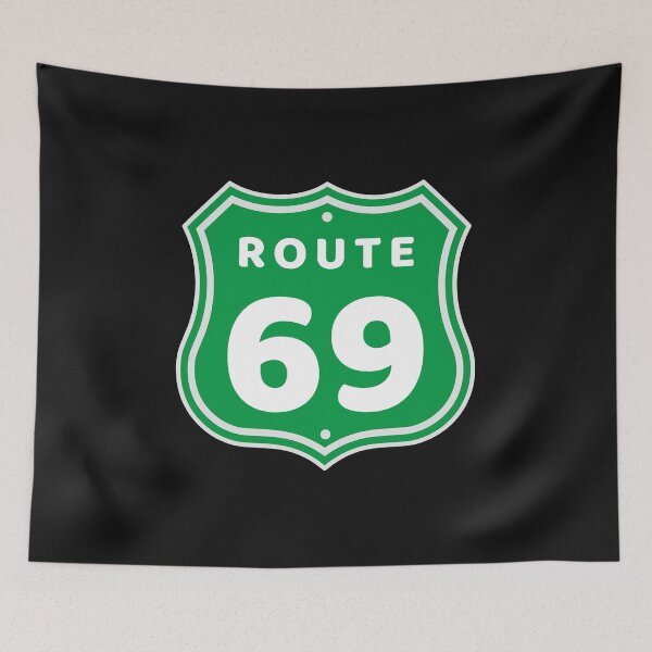 Item preview, ROUTE 69 Green Graphic designed and sold by OmohLifestyle.