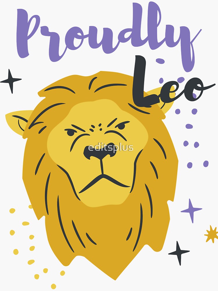 Leo Sticker For Sale By Editsplus Redbubble