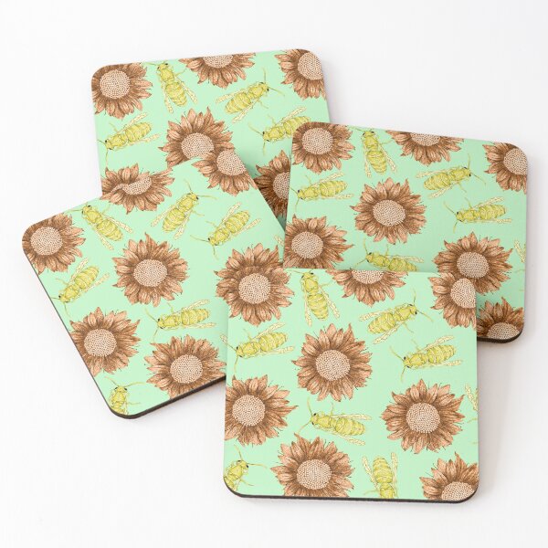 Item preview, Sunflowers Bees designed and sold by Flower Magic .