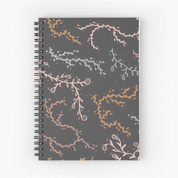 Item preview, Flowers and Vines in Dark Grey designed and sold by Camilla Creations.