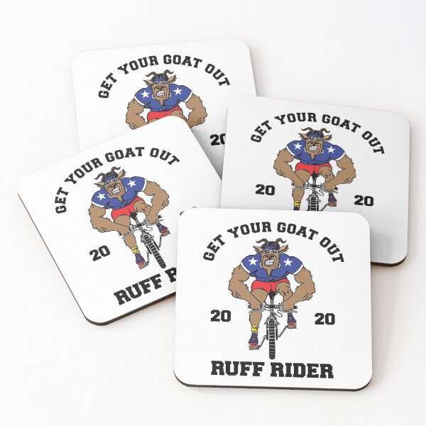 Item preview, A Muscular Buck With a Goatee Riding a Bike Blue Shirt designed and sold by GravitiTees.