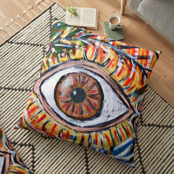 Eye painting Floor Pillow