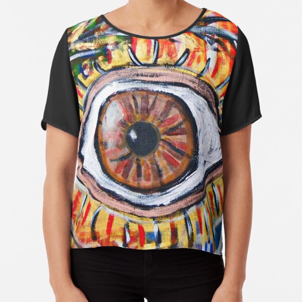 Eye painting Chiffon Top