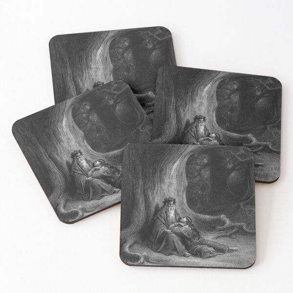 Item preview, The Beguiling of Merlin (Merlin and Vivien) by Gustave Doré designed and sold by CleaViolet.
